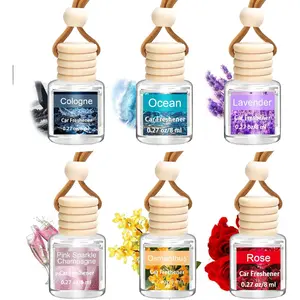 6 Pack Air Freshener Diffuser, Hanging Air Fragrance Essential Oil Diffuser, Car Scents Accessories Cute Car Interior Decor,Car Air Fresheners for Women & Men Gift Cologne Aromatherapy Oil