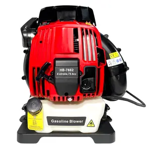 Hdmw Backpack Gas Leaf Blower,76CC,660CFM,200MPH ,4 Stroke Air Cooling Gas Backpack Grass Blower,Snow Blower EPA Compliant, Leaf Clearing
