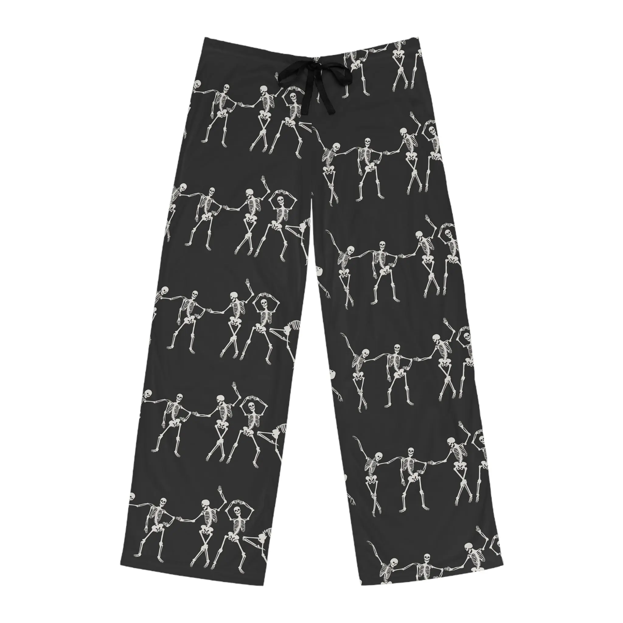 Playful Skeletons Men's Pajama Pants, Funny Sleep Pants, Halloween PJs, Gift for Him, Cozy Lounge Wear