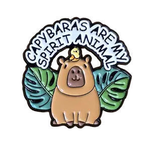 Capybaras Are My Spirit Animal Pin