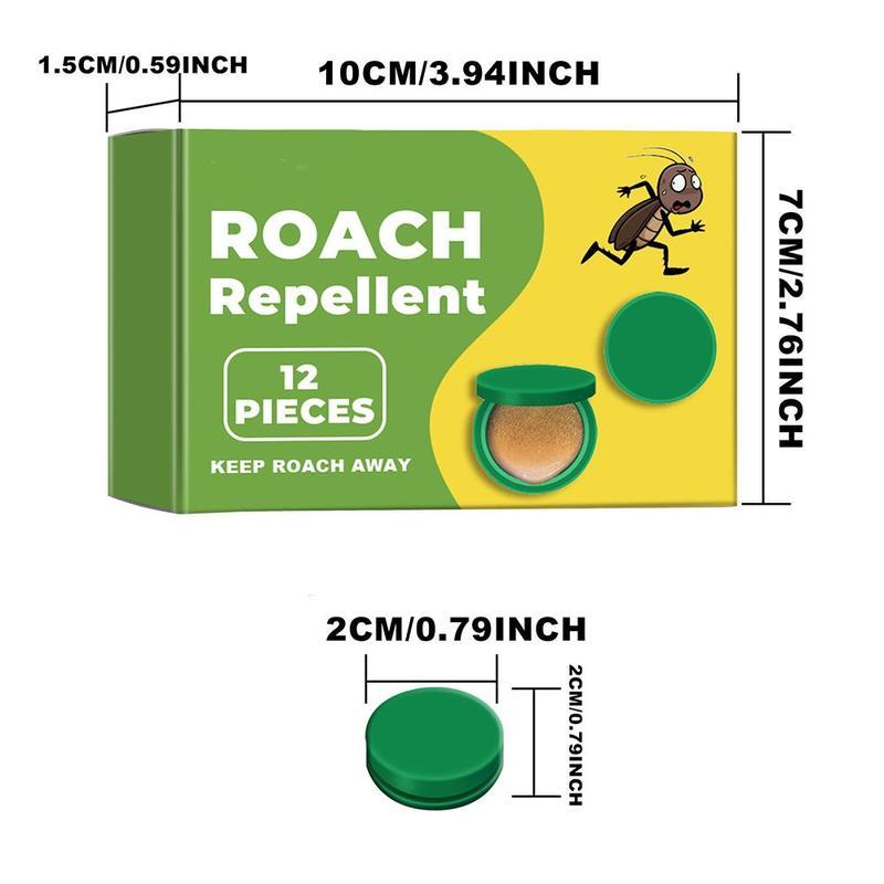 Permanent Roach Killer – Indoor Cockroach Bait Gel & Traps for Infestation, Home Outdoor Roach Repellent – 12 Count,Perfect Christmas & New Year Gift ldea
