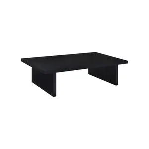 Max Rectangular Engineered Laminate Coffee Table Black