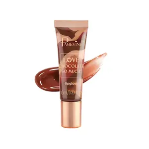 Chocolate Scented Glass Lips Lip Gloss – Lip Balm Texture, High Shine Mirror, Ultra-Moisturizing, Non-Sticky, Plumping & Hydrating