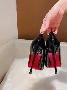 Women's High Heel Shoes, Sexy Narrow Heel Pointed Toe, Premium PU Leather, French Style Professional Single Shoe, All Seasons