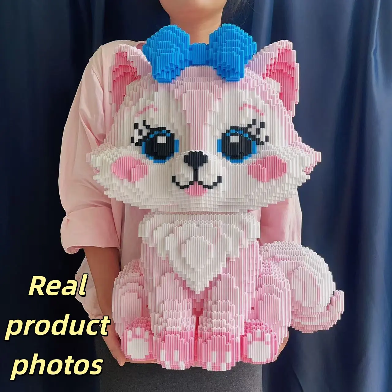 4500pcs Fox 3D Puzzle Building Block Diy Puzzle Animal Shape Puzzle Creative Decoration, Birthday/halloween/festive Gift, Desk Placement Ornament