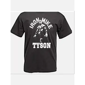 Mike Tyson Men's Casual Short Sleeve T-Shirt - Soft, breathable fabric, machine washable, four-season comfort, everyday wear, stylish casual wear, durable material, printed shirt
