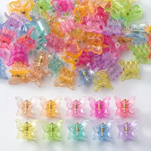 30 pieces of colorful butterfly hairpins - cute PVC mini hair accessories suitable for both teenagers and adults