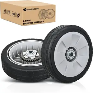 Yesker Lawn Mower Drive Wheels Replacement 8 Inch 42710-VE2-M02ZE Assembly, Honda Lawnmower Rear Wheels Compatible with HRB215 HRB216 HRB217 and More Similar for Self-Propelled Walk-Behind, 2-Pack