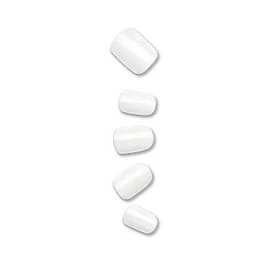 Impress Color No Glue Fake Press On Nails - Frosting | Solid, White, Short, Squoval, Manicure