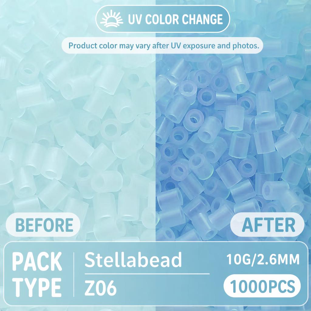 Stellabead 2.6mm Color Changing Fuse Beads Z Series Light Changing Colors Refill Pack - 4000/10,000 Beads Per Color, 8 Magic Effect Colors for DIY Crafts & Pixel Art Projects Stellabead 2.6mm Color Changing Fuse Beads Z Series Light Changing Colors Refill Pack - 4000/10,000 Beads Per Color, 8 Magic Effect Colors for DIY Crafts & Pixel Art Projects