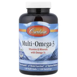 Carlson Multi + Omega-3, 120 Soft Gels