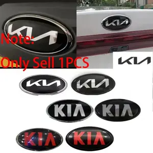 1Pcs 3D ABS Car Front Hood Emblem Rear Trunk Badge Sticker for KIA sportage r ceed sorento cerato optima picanto rio soul k3 k5 k9 stonic fitting niro accessories
