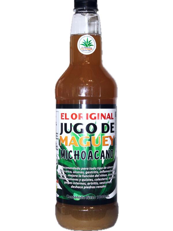 El Original Jugo de Maguey Michoacán - Agave Juice with 8 Plants for Digestive Health & Antioxidant Support