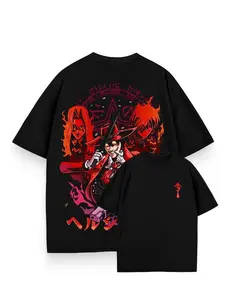 Hellsing Alucard T-Shirt | Vintage Blood Style Anime Graphic Tee | Unisex Streetwear