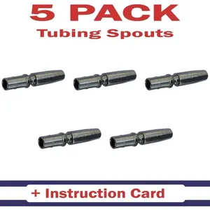 5/16" Stainless Steel Maple Tubing Spouts Premium Tapping Spiles for Collecting Sap & Making Maple Syrup (5)