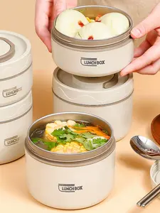 304 Stainless Steel Bento Box - Kitchen Tableware, Versatile Storage Solution for Food and Utensils