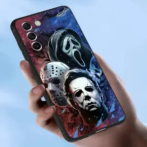 Michaels Myers Horror Halloween Case For Samsung Galaxy Case S26 S25 S24 S23 S22 S21 A14 A15 A16 A35 Ultra Plus FE TPU Soft Cover