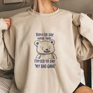 Born To Say Oopsie Daisy - Unisex Meme T Shirt, Funny T Shirt, Bear Graphic Shirt, Bear Lovers AIRE1104 11