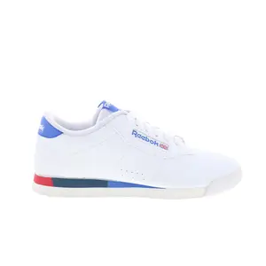 Reebok Princess Fitness Womens White Leather Lifestyle Sneakers Shoes