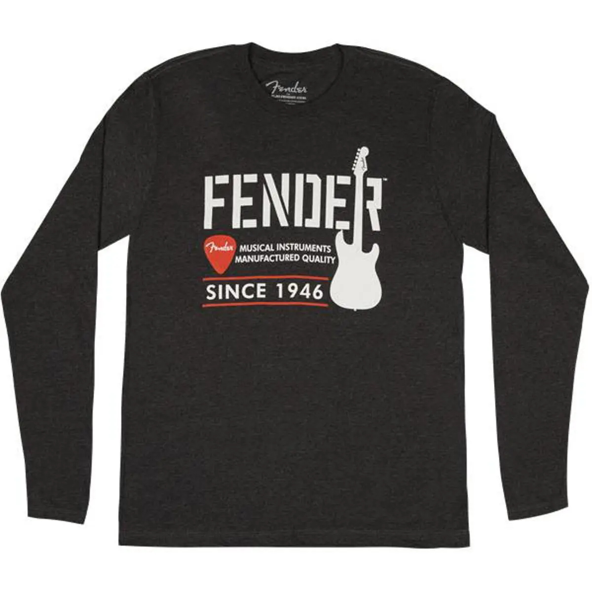 Fender Industrial Long-Sleeved Men's T-Shirt, XX-Large, Gray