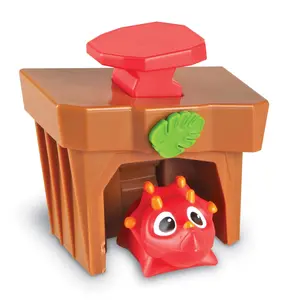 Learning Resources Coding Critters Pet Poppers: Ripper the Dino, Cat, Dog and Bunny, Mini animal toy set, suitable for children around 4 years old