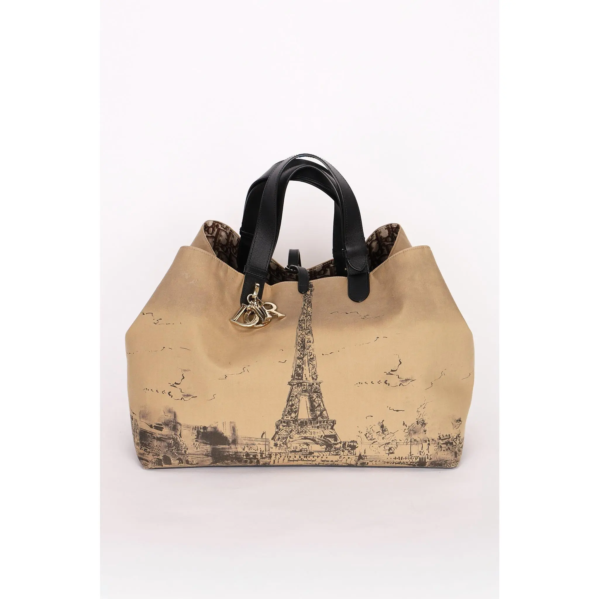 Pre-owned Designer Handbag/Wallet Dior Large Eiffel Tower Toujours Tote 2024 Drop 59