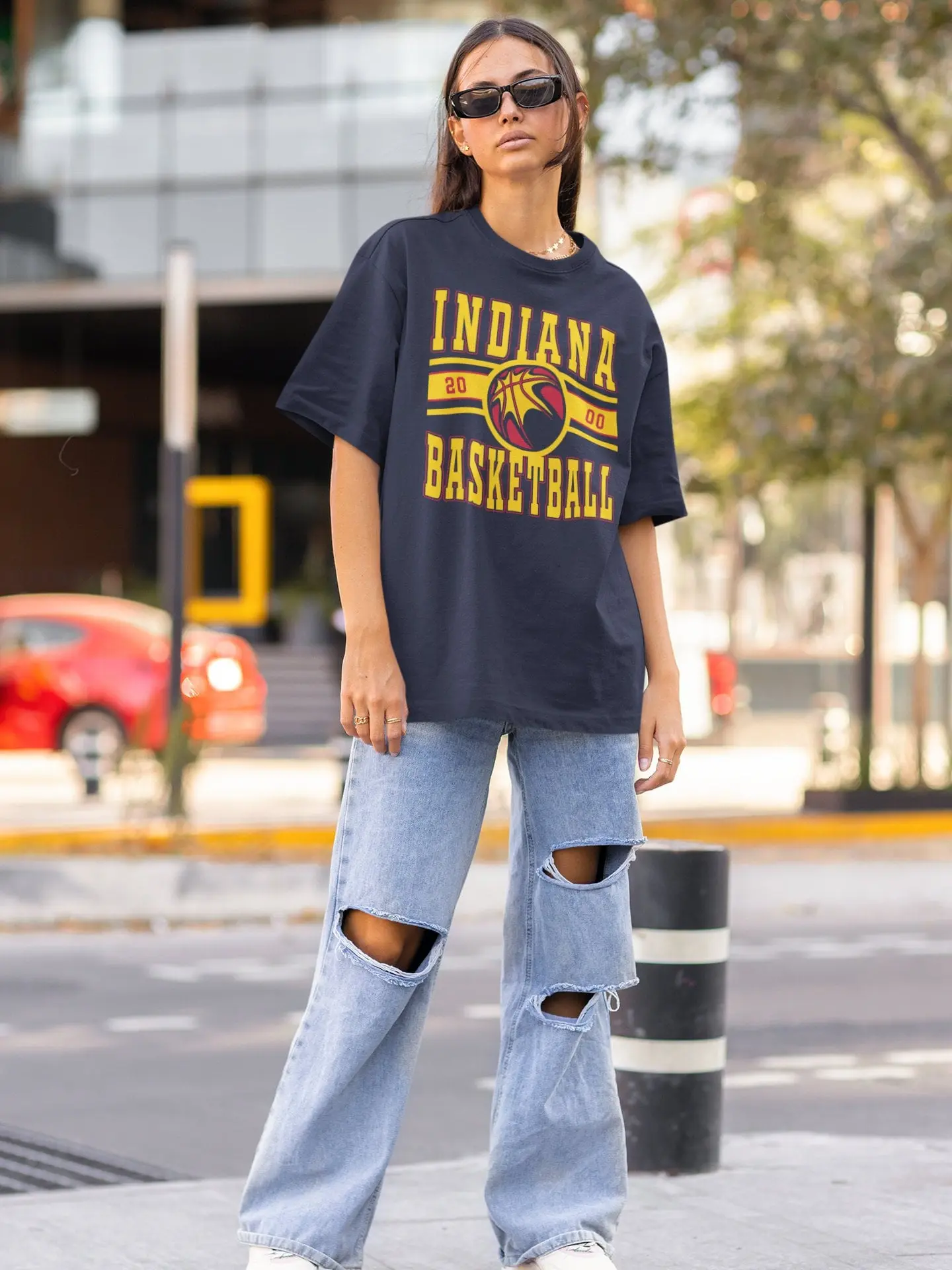 Vintage Crewneck Sweatshirt T-Shirt, Fever T-Shirt, Fan Shirt, Retro Indiana Women's Basketball, Unisex Cotton Fit Womenswear Top