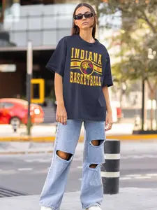 Vintage Crewneck Sweatshirt T-Shirt, Fever T-Shirt, Fan Shirt, Retro Indiana Women's Basketball, Unisex Cotton Fit Womenswear Top