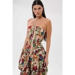 FLORAL FOR DAYS BROCADE CORSET