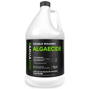 AquaDoc Copper Pool Algaecide for Inground & Above Ground Pools - 128 oz - Prevents & Removes Green, Mustard, Blue, Black Algae