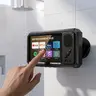 Bathroom Waterproof Rotatable Phone Holder with Built-in Bluetooth Speaker, 360-Rotating Touch Sensor Touchscreen Mount, Durable Hands-Free Calling Stand for Movie Watching, Music Listening