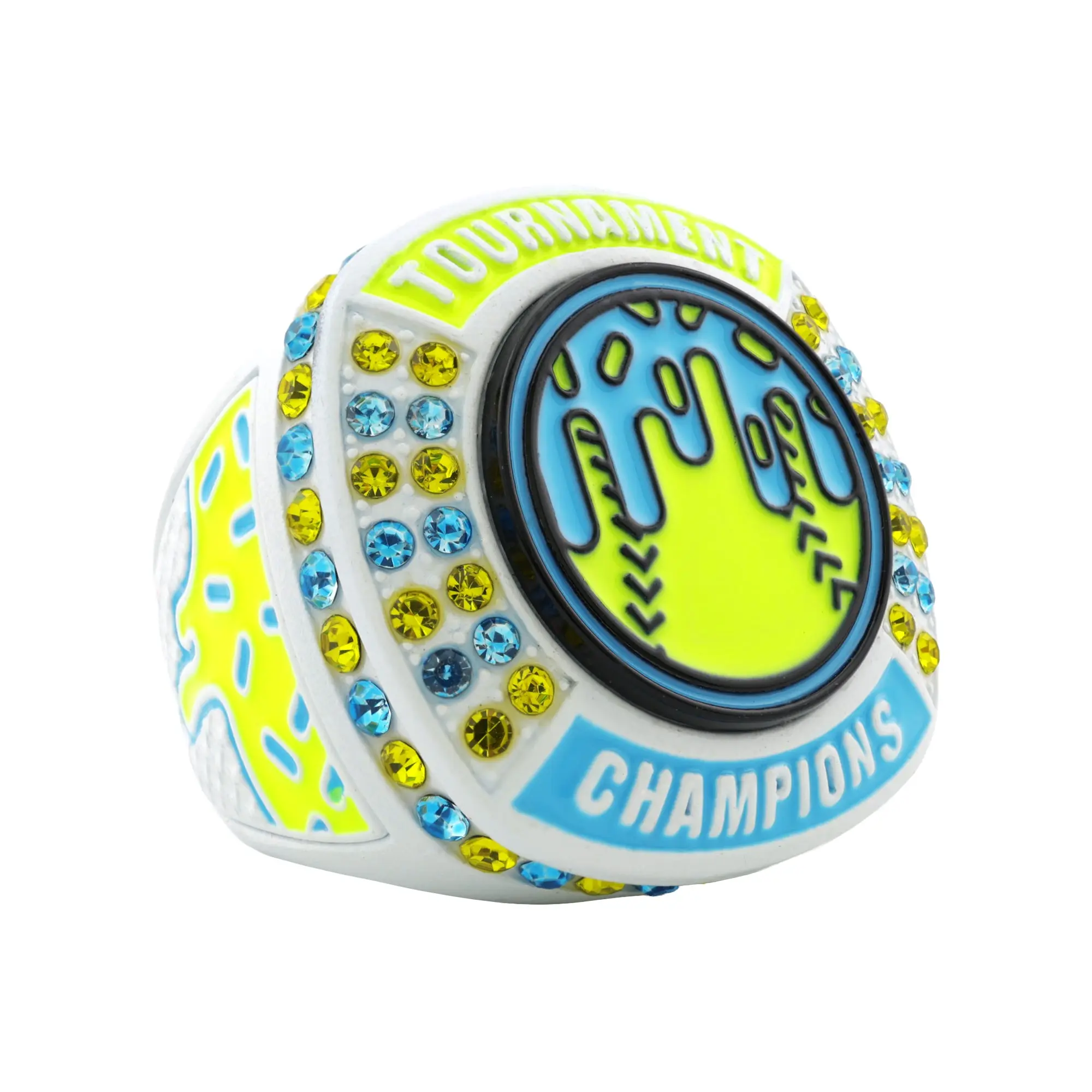 GEN27 Drip Softball White Electric Tournament Champions Ring