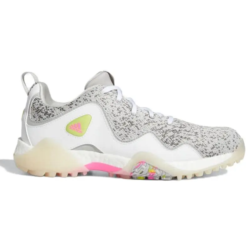 adidas CodeChaos 21 Primeblue "Grey / Screaming Pink" Women's Golf Shoes – Spikeless Performance Footwear Featuring Primeblue Recycled Upper, Responsive Cushioning, Enhanced Traction, and Lightweight Comfort Designed for Golf Course Performance
