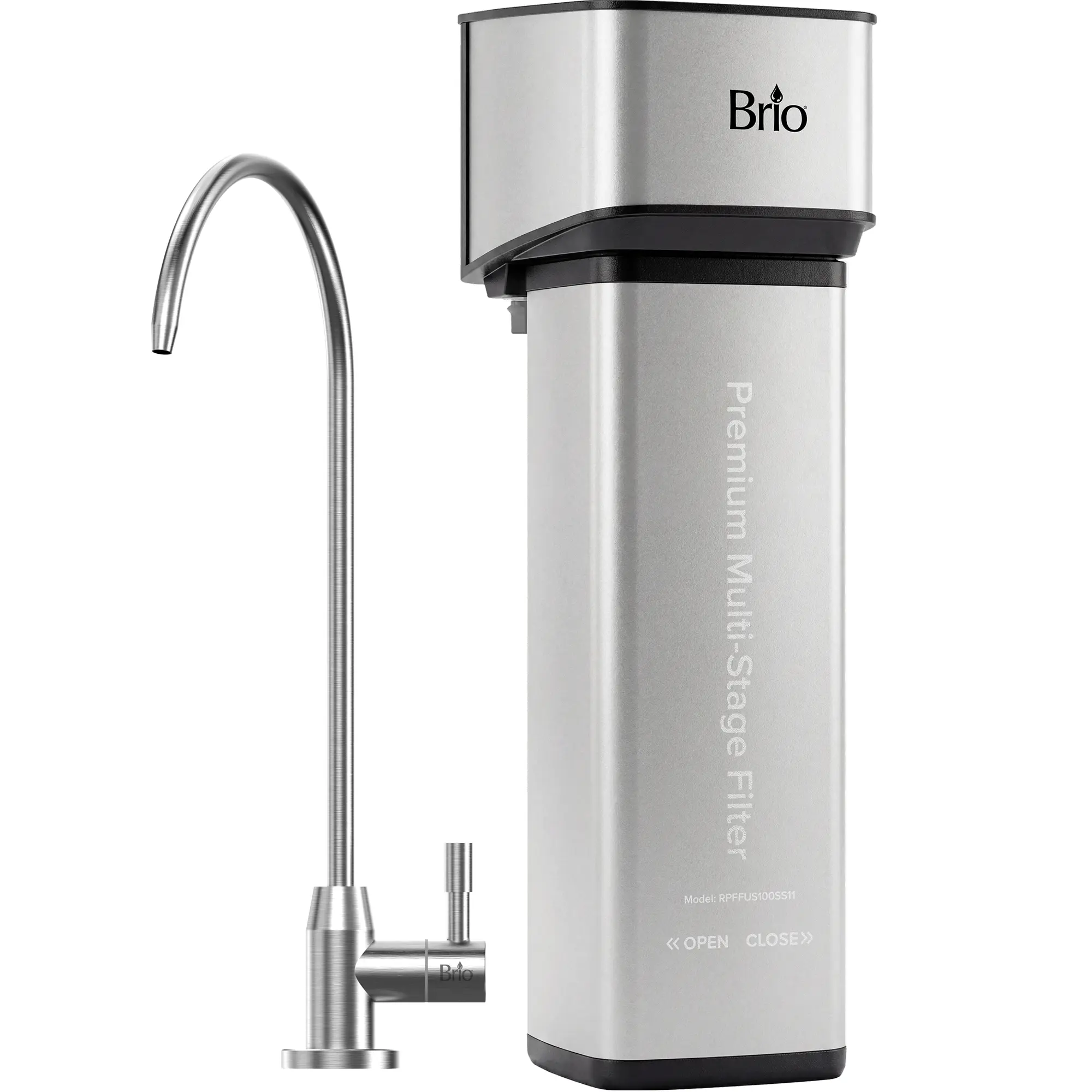 11" Premium Under Sink Filter PFAS-Removal System & Faucet