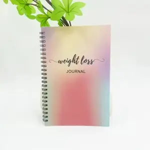 Motivational Weight Loss Journal Notebook, A5 Spiral Coil Binding, Ideal for Fitness Planning, Compact Size for Easy Carrying