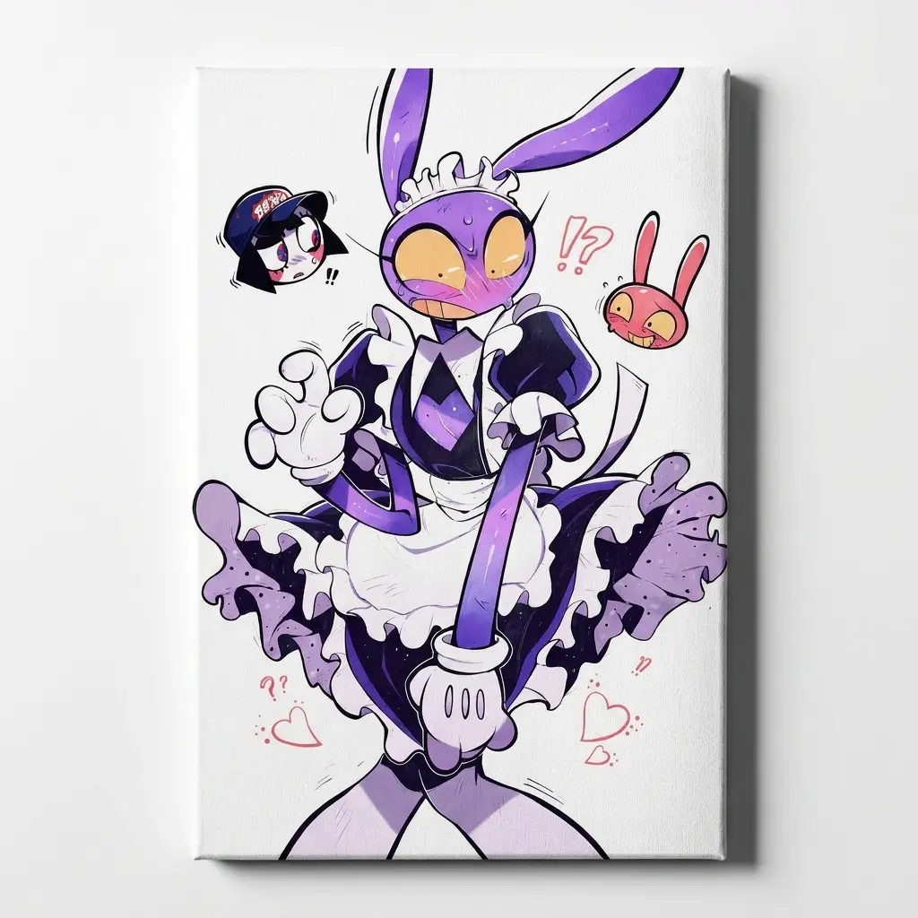 The Amazing Digital Circus Poster, Jax Poster, Anime Wall Art Decor, Bedroom Decoration Print, Gift for Anime Fans