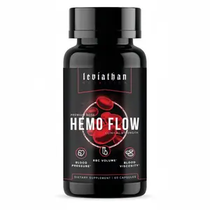 Leviathan Nutrition Hemo Flow Dietary Supplement - 60 Capsules Healthcare Vitamin Fitness Edible