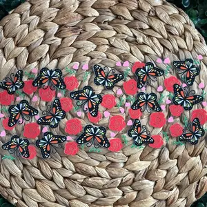 Butterfly Roses UVDTF CUP WRAP