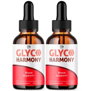 (2 Pack) Glyco Harmony Drop Blood Support Formula Vitamin GlycoHarmony 60 Servs