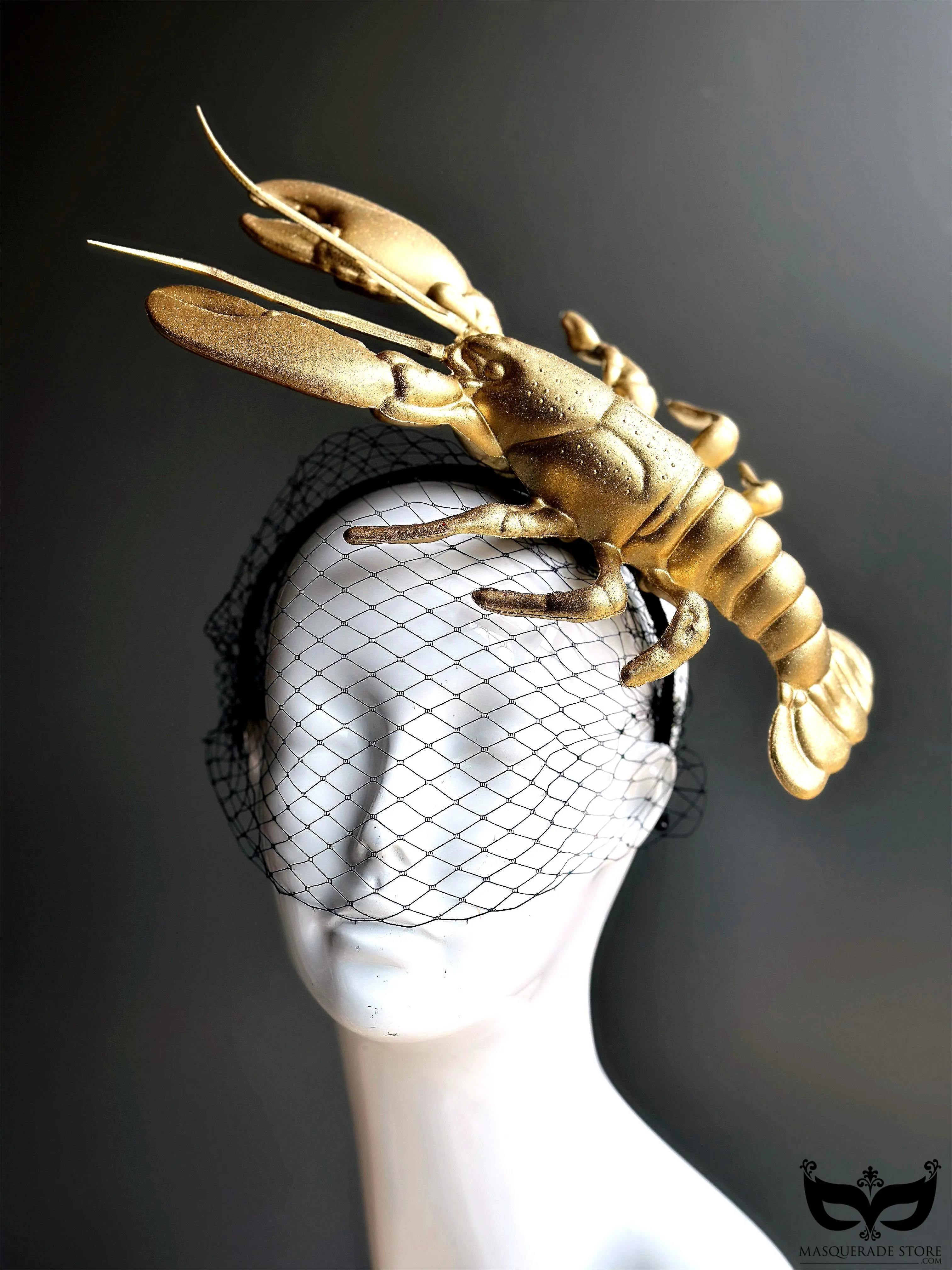 Gold Lobster Fascinator