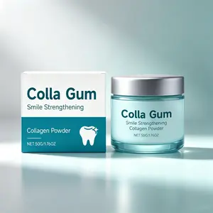 Collagen Tooth Powder for Gentle Daily Oral Care – Cleans Protects Tooth Surfaces, Removes Stains, Brightens Smile & Freshens Breath