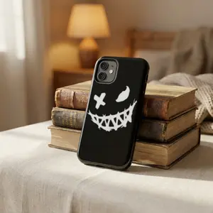 Grinning Skull Face Cellphone Casing - Tough, Resistance-Enhanced Shell for iPhone 17, Protective Cover for Wireless Handheld Devices (Mobile Phone Accessories)