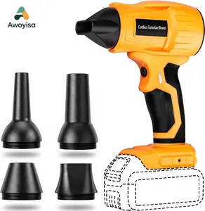 Awoyisa Blower Brushless Motor Compatible with Dewalt 20v Max Battery, cordless    turbo power air duster  Handheld Turbine Fan Dust Remover, 350w 96000 Rpm Adjustable Wind Speed（Battery not induded）