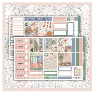Hobonichi Cousin Weekly Sticker Kit - Cosy Christmas - Planner Stickers
