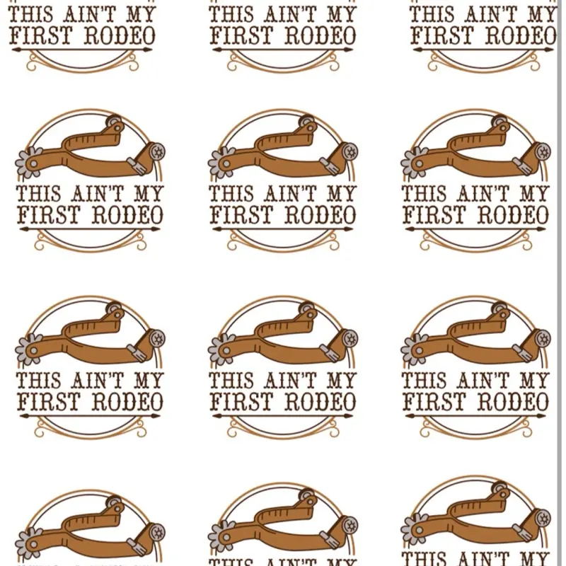This Ain’t amy First Rodeo cupcake Toppers EDIBLE topper First birthday Rodeo cookies Rodeo baby shower