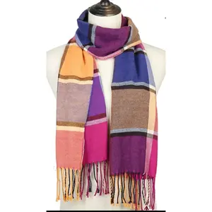 CASHMERE PLAID SCARF