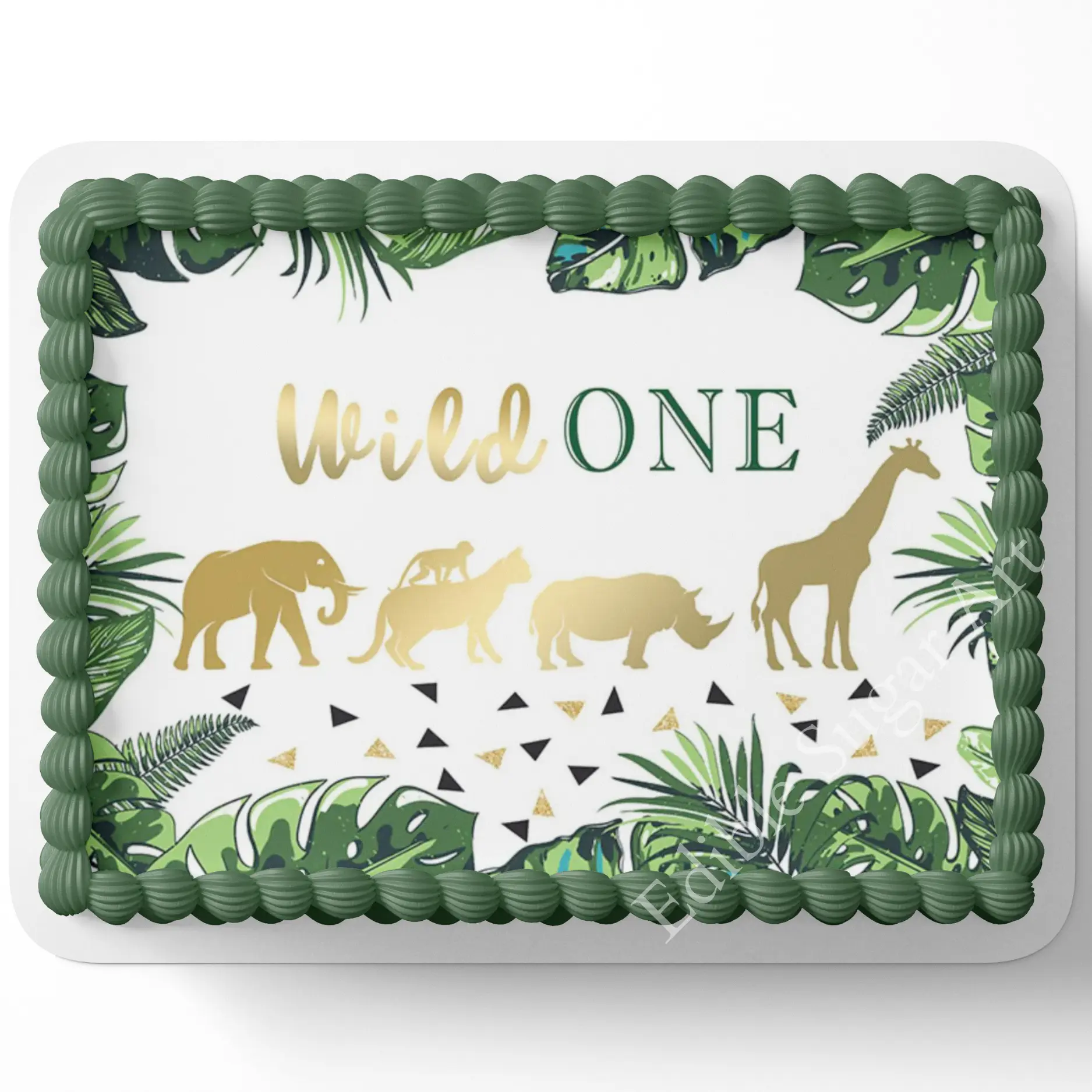 WILD ONE First Birthday  CAKE Topper Edible Image Wild One Birthday party cake Edible Image Safari Baby shower cake Decorations Personalized cake topper