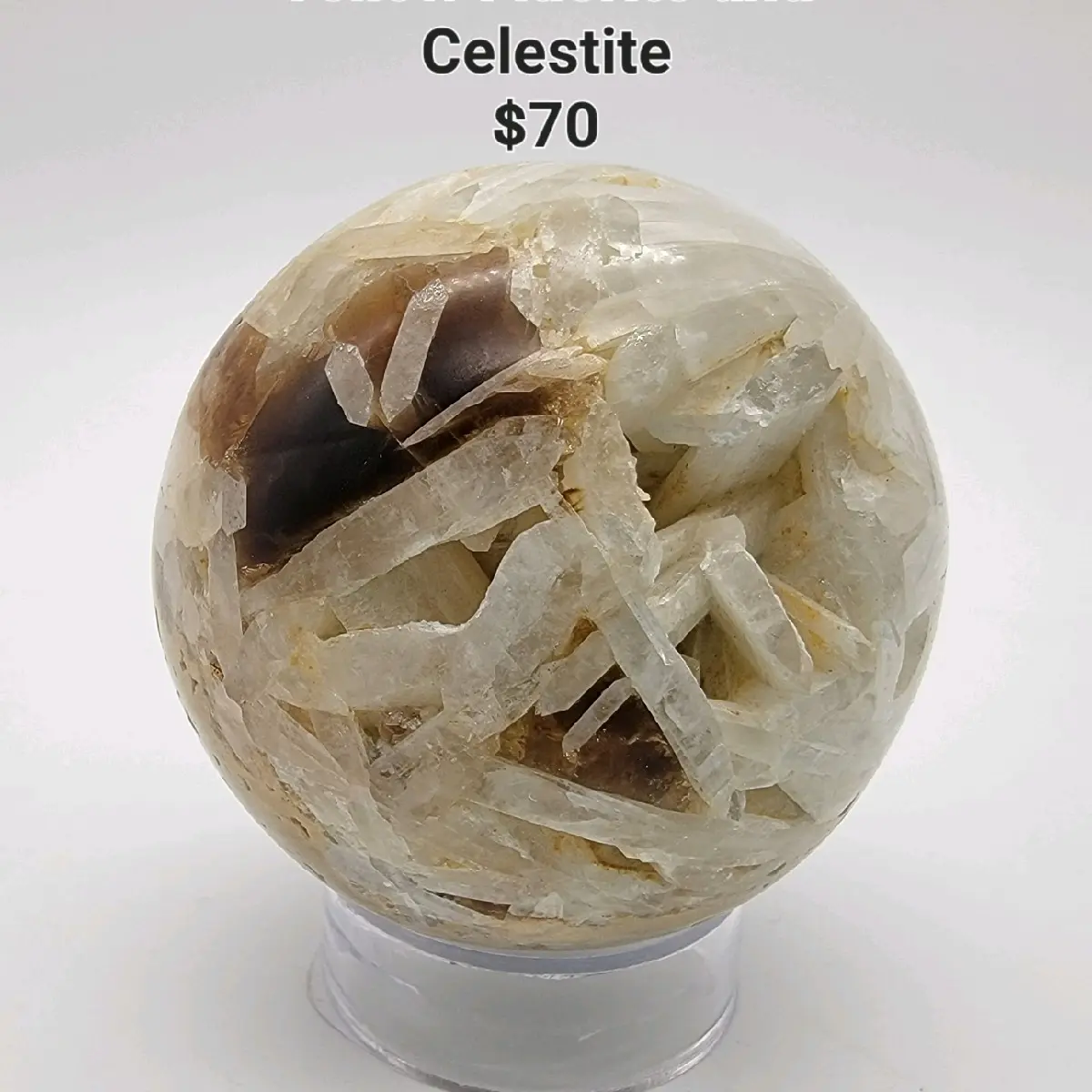 Celestite Crystal Sphere