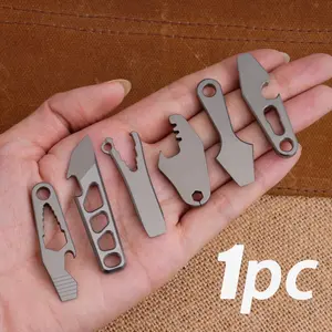 Mini Edc Tool Titanium Alloy Material, Compact Multitool for Everyday Carry, Durable and Lightweight Pocket Knife Accessory