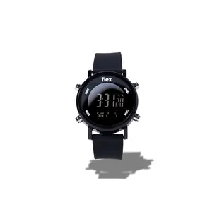 Flex Digital Watch with LCD Display, Alarm, and Stopwatch Functionality